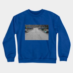 single lane bridge Crewneck Sweatshirt